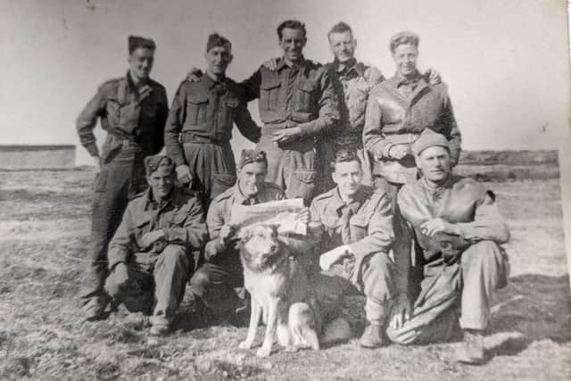 Soldier Ben Baugh (front row with the newspaper), son of Benjamin and Elizabeth Waugh, of Mansfield Woodhouse, died in the final days of the war. The photo has been supplied by Toni Jackson, of Warsop, whose grandad (back row, second from left) served alongside Ben in the East Yorkshire Regiment. The dog, Shep, was the troop's mascot.