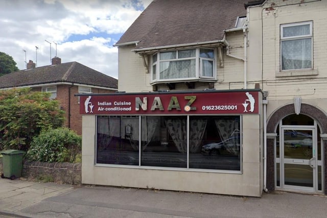 Naaz Indian Cuisine on Priory Square, Mansfield Woodhouse. Last inspected on December 2, 2021.