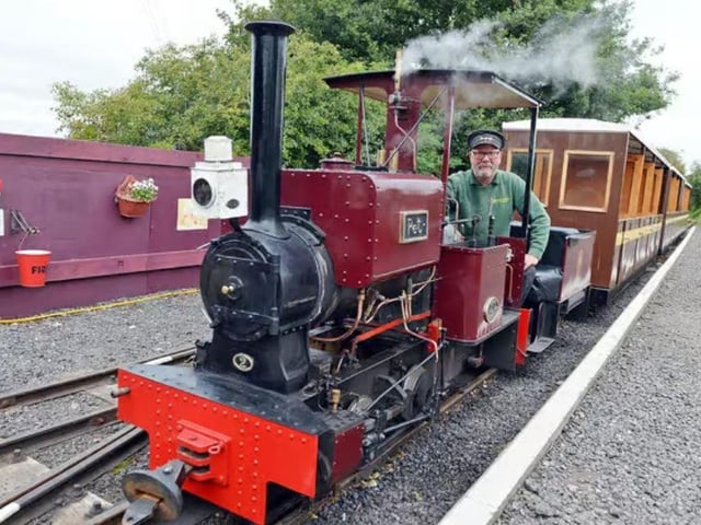 A miniature railway to ride on that passengers young and old will love.