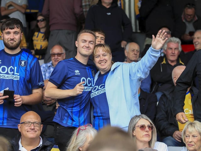 Nathan Moriah-Welsh scored eight minutes from time to rescue a point for Mansfield Town.