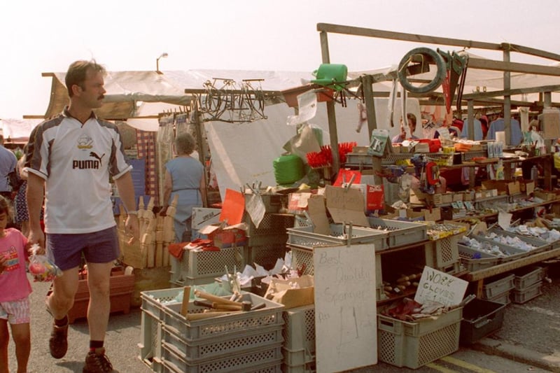 Browsing the stalls in the summer sun in 1996