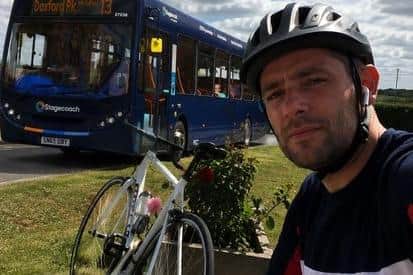 Chris Kelk is undertaking a huge cycling challenge to raise money for #MaxtontheBrave. Photo: Submitted
