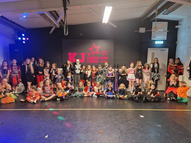 Children dressed up for classes.