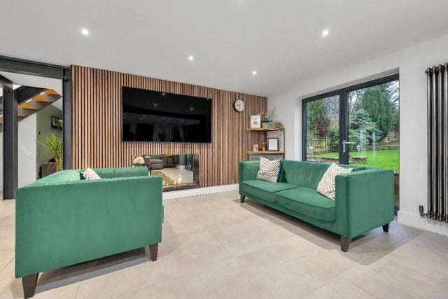 Additional assets within the living/dining area are double-glazed French doors giving access to the back garden, and a full-height, contemporary column-radiator.