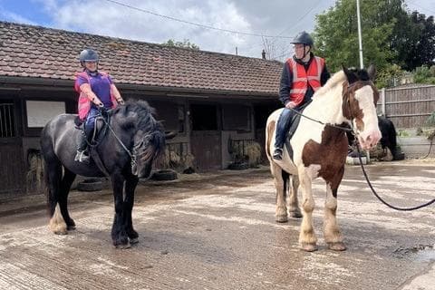 'I took to the saddle with the Derbyshire Trekking Company for the first ...