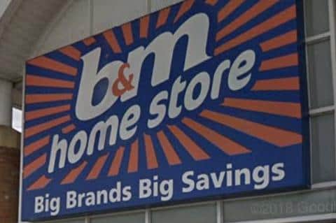 He repeatedly targeted a B&M store.