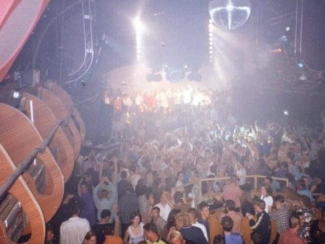 The Palais dance floor was packed every weekend with Stewart Nicholson in the DJ box - extra cool points (apparently) if you managed to get onto the stage.