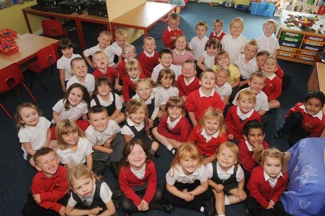 The first class at Crescent Primary School on Booth Crescent, Mansfield, back in 2012.
