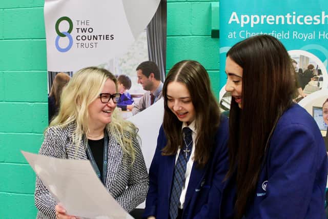 Students at the Careers Fair