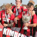 Kimberley MW's players celebrate after their title win. Photo by Jason Chadwick.