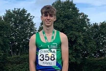 Matthew Young - Midlands U17 champion on the podium