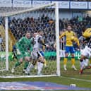Mansfield Town forward Lucas Akins during the Sky Bet League 2 match against Notts County FC at the One Call Stadium, 03 Feb 2024, Photo credit Chris & Jeanette Holloway / The Bigger Picture.media