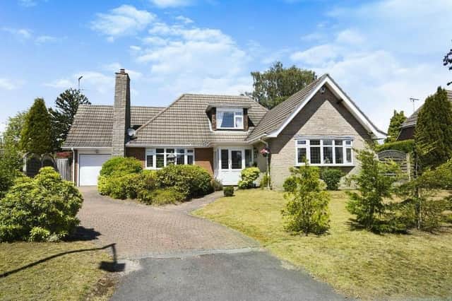 A price tag of £450,000 has been attached to this three-bedroom, detached bungalow on Chastworth Drive, Mansfield, which is on the market with estate agents, Burchell Edwards.
