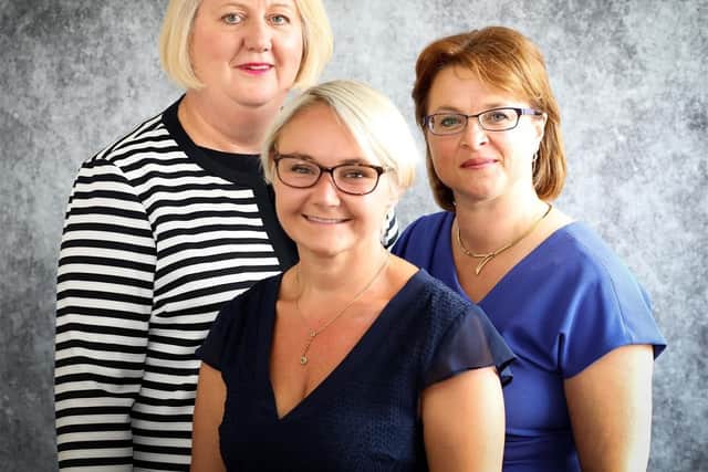 From left, Julie Skill, Jennie Byrne & Elizabeth Bilton, Mediators at Midlands Dove.