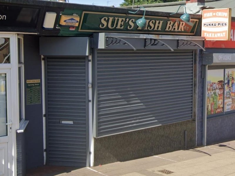 Sue's Fish Bar was given a five rating after inspecton on December 13.