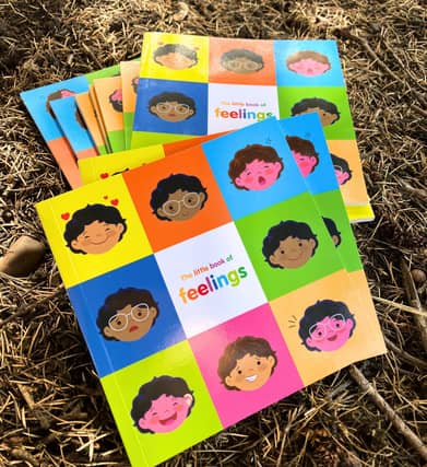 Emotions book used children to discuss different emotions.