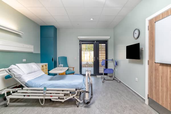One of the rooms at Badenoch & Strathspey Hospital