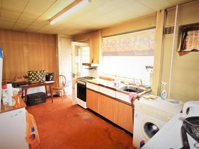 The breakfast kitchen is spacious, with fitted units, a gas cooker point and plenty of space for appliances. There is also a Logic wall-mounted boiler, and a window facing the back of the property.