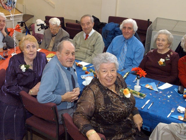 Some of the guests at a club party held at the Kingsway Hall Forest Town in 2006.