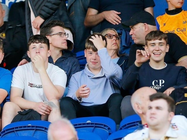 Stags fans ahead of the Carabao Cup defeat against PNE in August 2021.