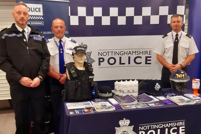 Officers from Nottinghamshire Police who used to serve in the Army attended a Careers Transitions Partnership (CTP) fair in Bristol