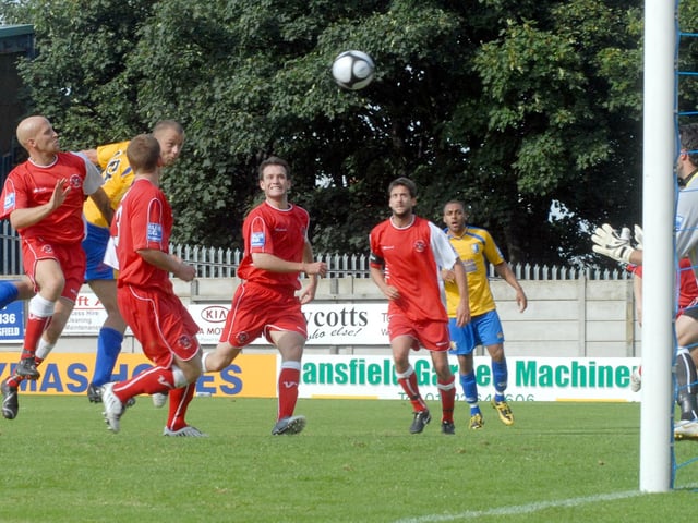 Another effort on goal.