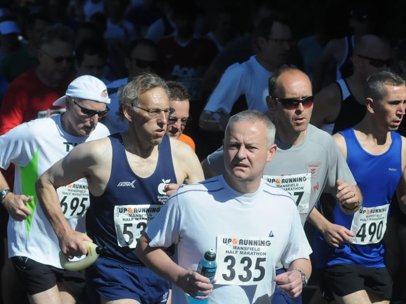 Thousands of runners have taken part in the Mansfield Half Marathon down the decades. Can you spot anyone you know here?