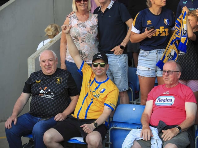 Mansfield fans at the SMH Group Stadium.