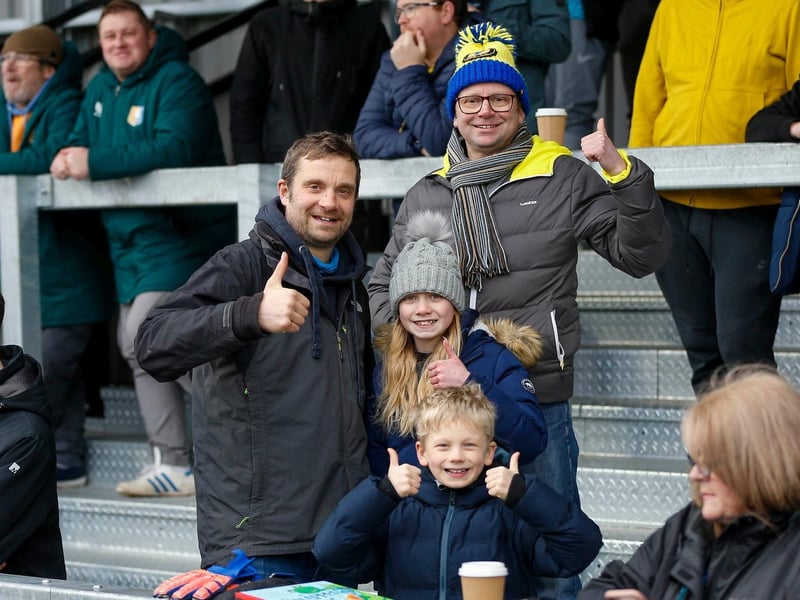 Mansfield Town fans who made the trek to London.