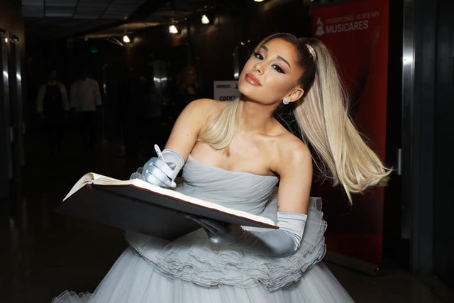 In third place is Ariana Grande’s 2013 release, Santa Tell Me. The song has received over 849 million streams on Spotify and has earned an estimated $6,795,815 in royalties. The song has a playlist reach of 100 million. (Photo by Robin Marchant/Getty Images for The Recording Academy)