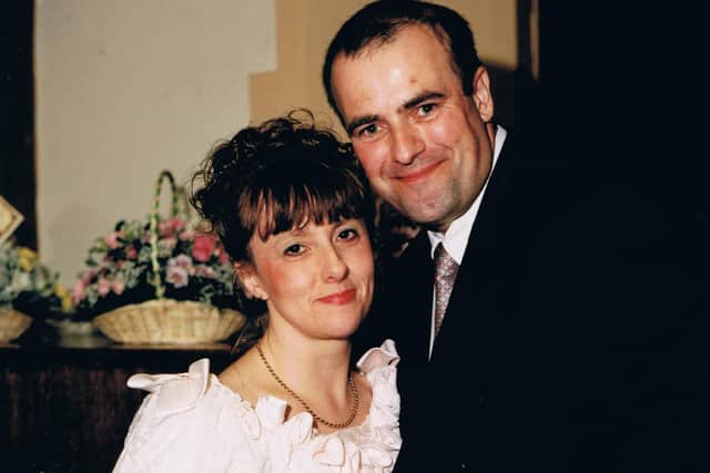 Tony and Yvette Price-Mear renew their vows in 2001.