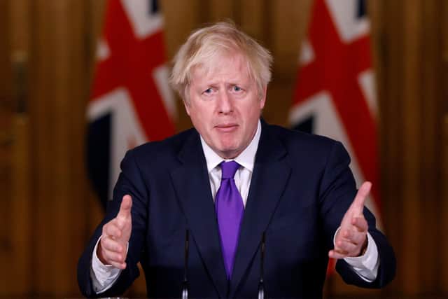 Prime Minister Boris Johnson asked people to follow the new lockdown rules with immediate effect  (Photo by John Sibley-WPA Pool/Getty Images)