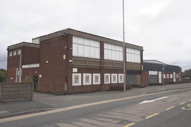 The former factory shop in Kirkby