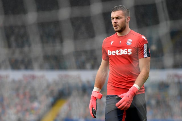 The Stoke goalkeeper joining Burnley is an outside shot at 10/1, according to SkyBet.
