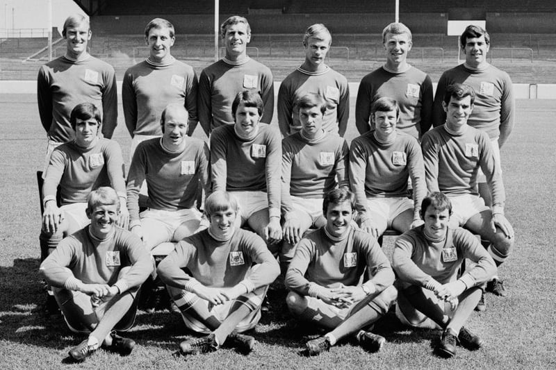 The Nottingham Forest team on 16th September 1969. Forest finished 15th in Division One, with Ian Storey-Moore top-scoring with 12.