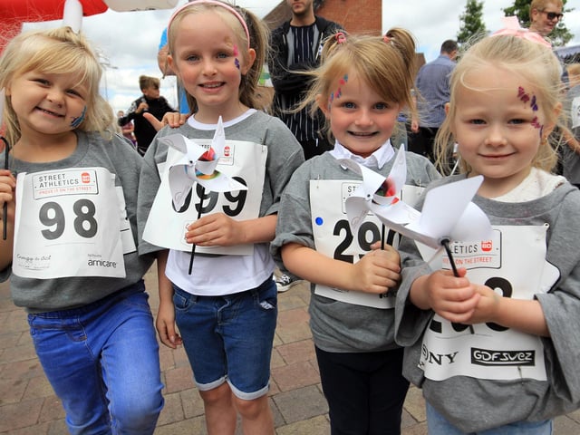 Olympic gold medalist Linford Christie came to Kirkby in 2016 as part of the Active Ashfield Games. Christie, who won gold medalist at the 1992 Barcelona Olympics, encouraged the children as they raced against each other over a 60 metre distance. Do you know these children?
