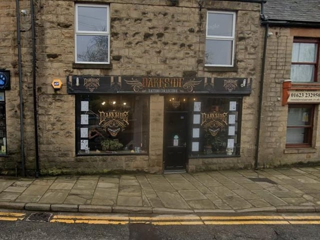 Darkside Tattoo Collective on Portland Street in Mansfield Woodhouse has a rating of 4.8 out of 5 from 32 Google reviews.
