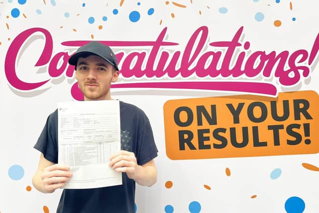 It's a triple distinction star for Level 3 Advanced Extended Diploma in IT student Kier Hickman.