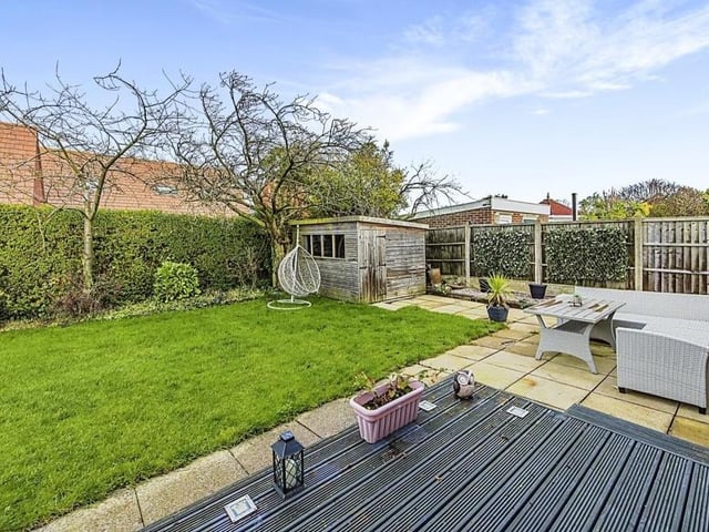 Another shot of the pleasant and enclosed back garden, which is a lovely spot to relax in when the weather's good.