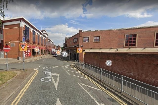 10 reports of of violent and sexual crimes in Mansfield in April 2023 were made in connection with incidents that took place on or near Clumber street
