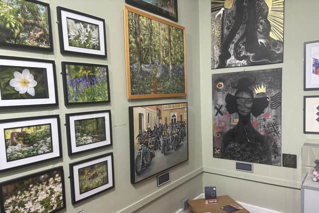 Some of the art exhibits on show at Mansfield Museum and Art Gallery.