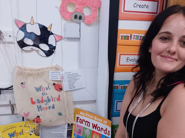 Emily Gallagher created a wealth of interactive resources for children based on What The Ladybird Heard