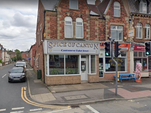 Spice of Canton, on Nottingham Road, Mansfield, was rated three out of five on February 28