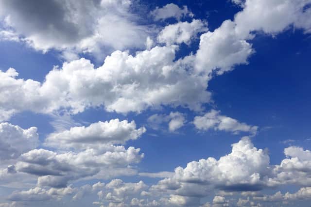 Cloudy with warm and sunny spells is the weather forecast for this weekend