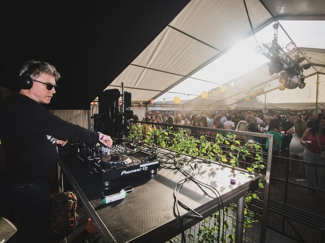 The DJ on the decks