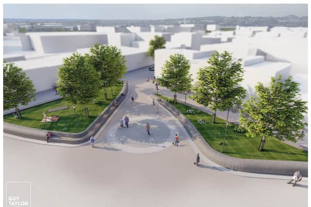 An artist impression of the new Portland Square plans