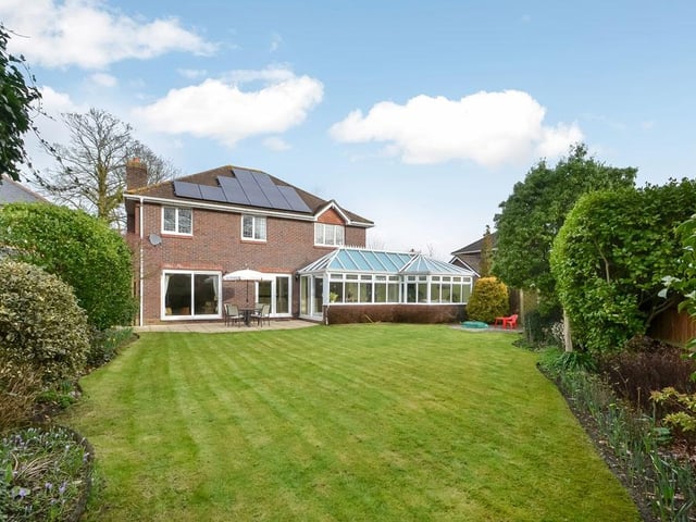 This five bedroom detached house in Emsworth Road, Warblington, is on the market for £800,000. It is listed by Fine and Country.