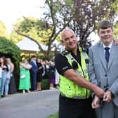 Police "arresting" William Barlow ahead of his prom