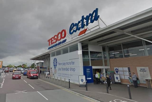 Tesco Express on Jubilee Way South, Mansfield,