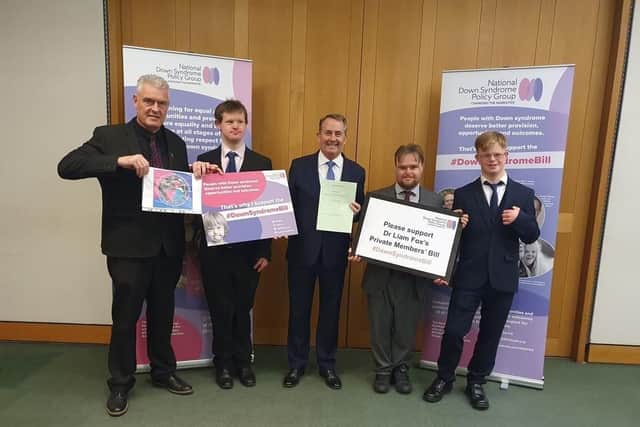 Eastwood and Ashfield MP Lee Anderson (left) is supporting the Down Syndrome Bill.